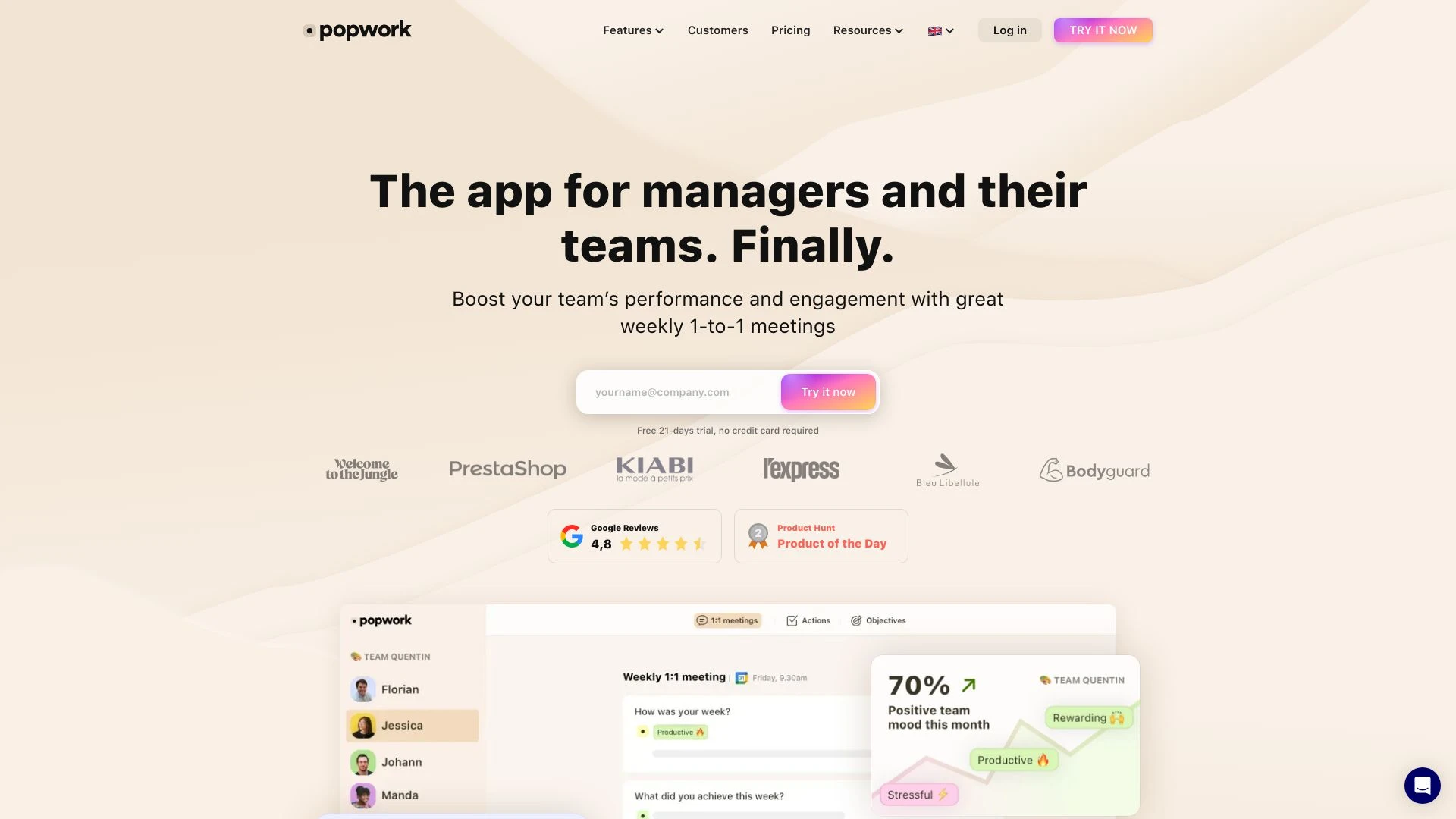 Popwork website preview