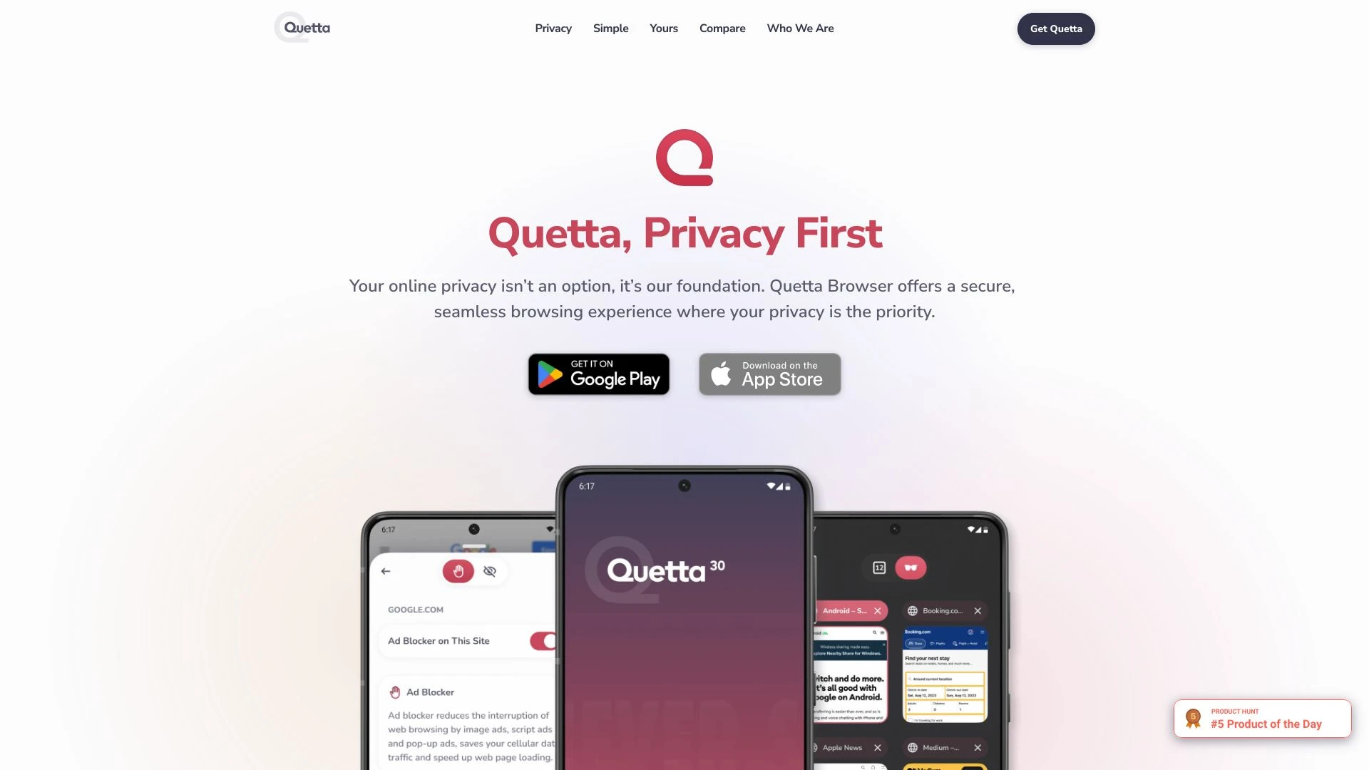 Quetta website preview