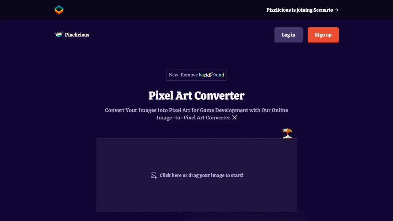 Pixelicious website preview