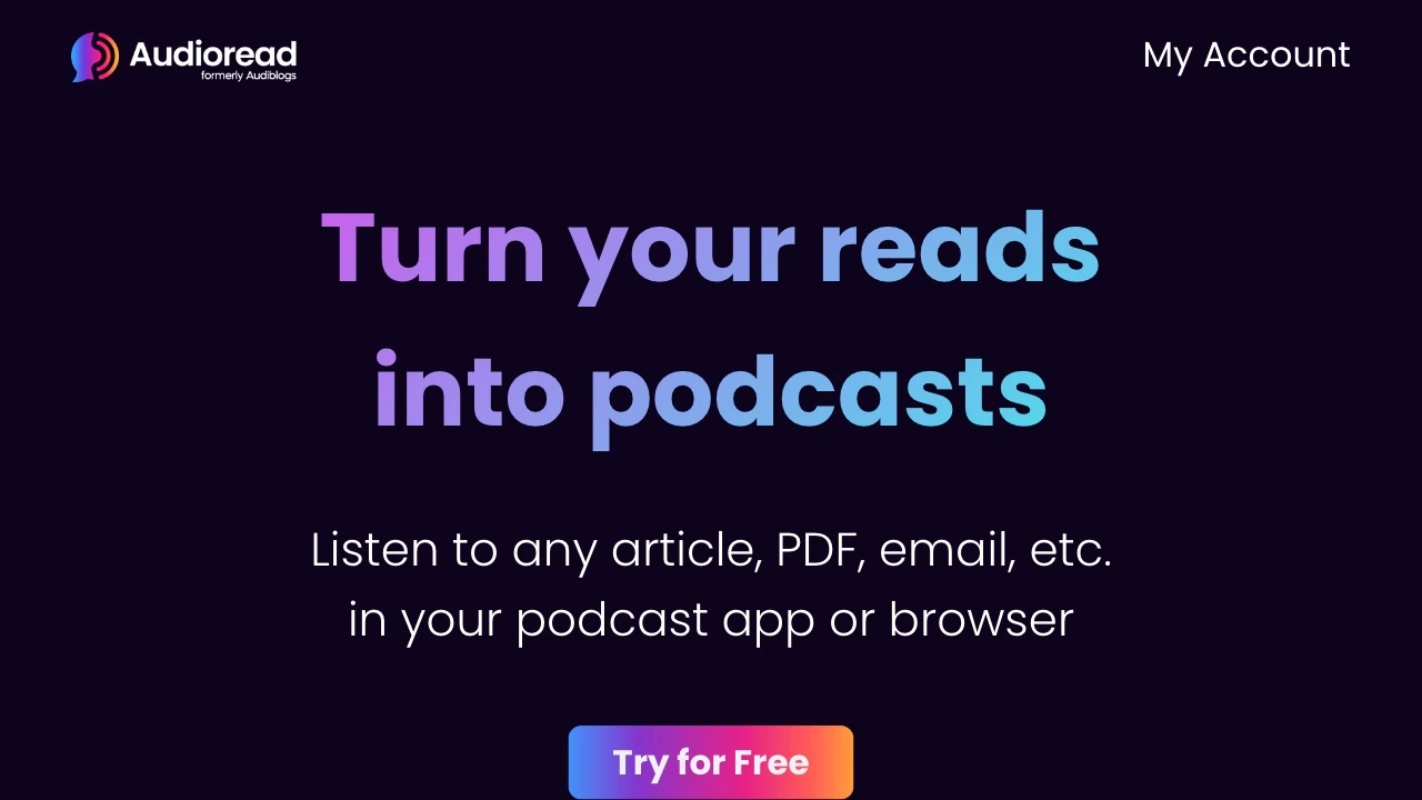 Audioread website preview