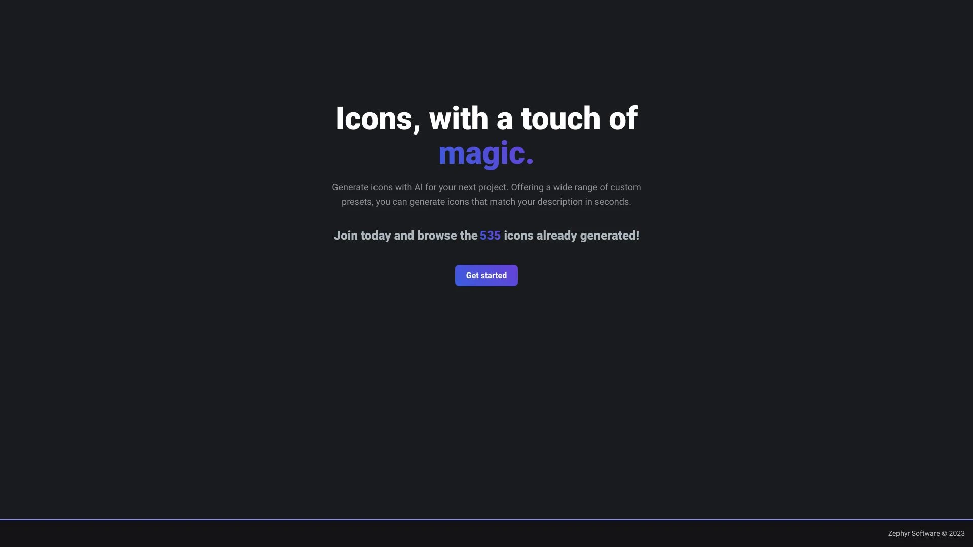 IconAI website preview