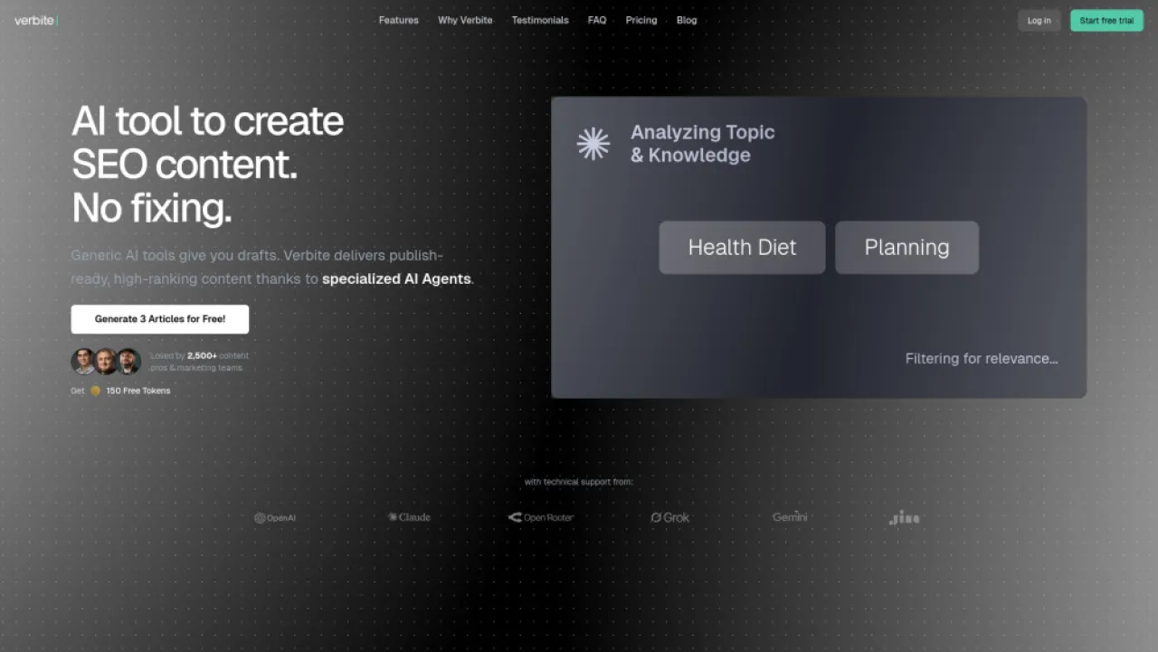 Verbite website preview
