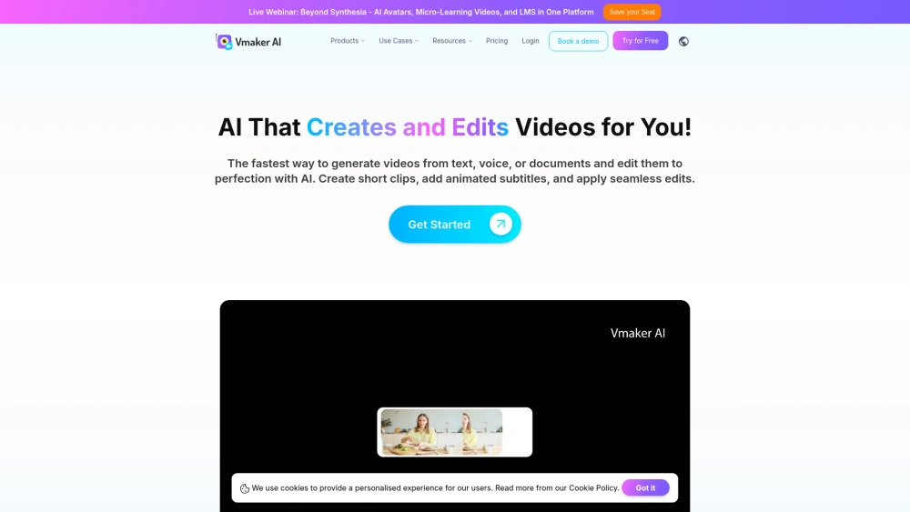 Vmaker Ai preview