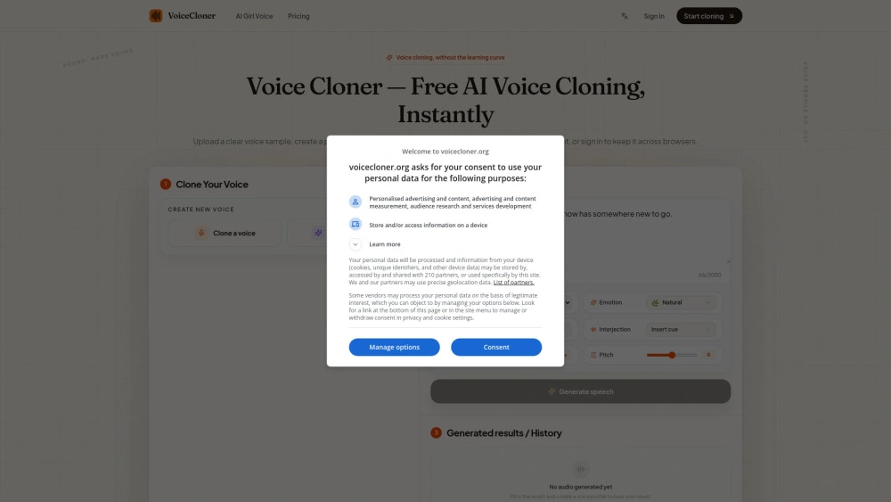 Voice Cloner preview