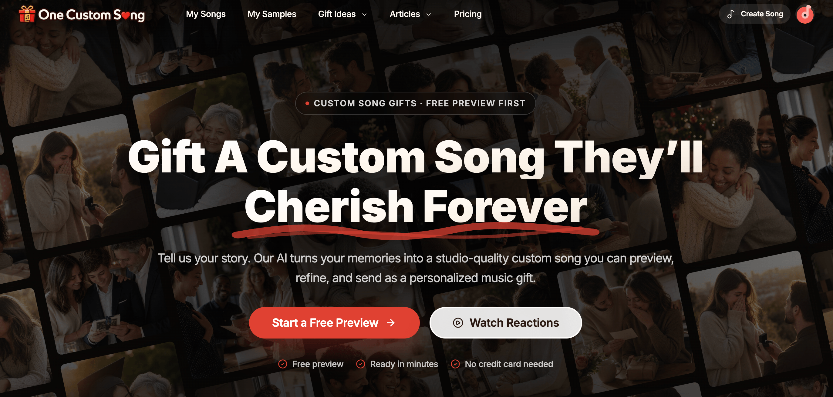 Gift A Custom Song They’ll
Cherish Forever